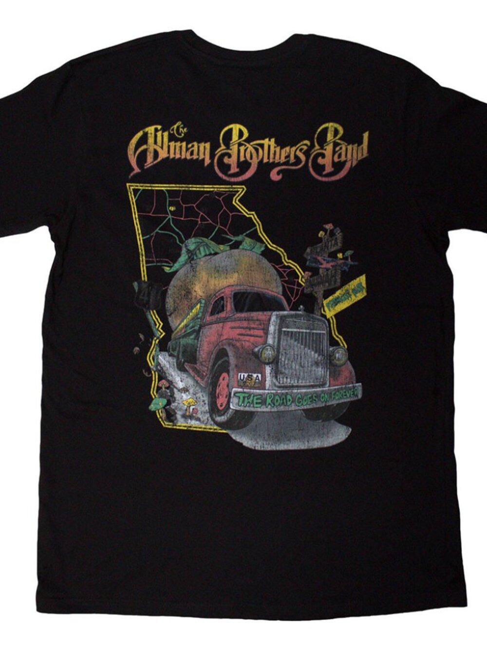 The Allman Brothers Band 'Road Goes On' (Black) T-Shirt - Picture 1 of 5